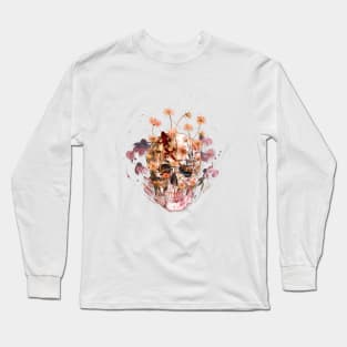 Floral Skull 2 Long Sleeve T-Shirt